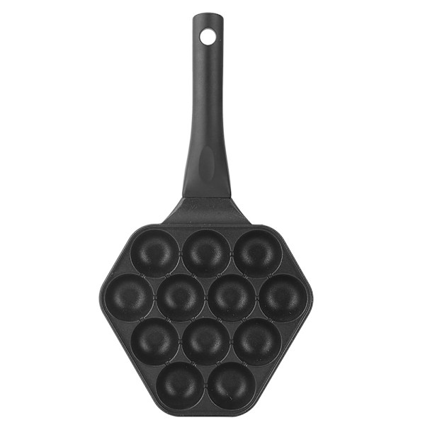 Non-stick Pannkakspanna, Bakform i Aluminiumlegering för Kakformar, Lättrengjord Takoyakipanna med Integrerad Gjutning och Jämn Uppvärmning, 14-Hål