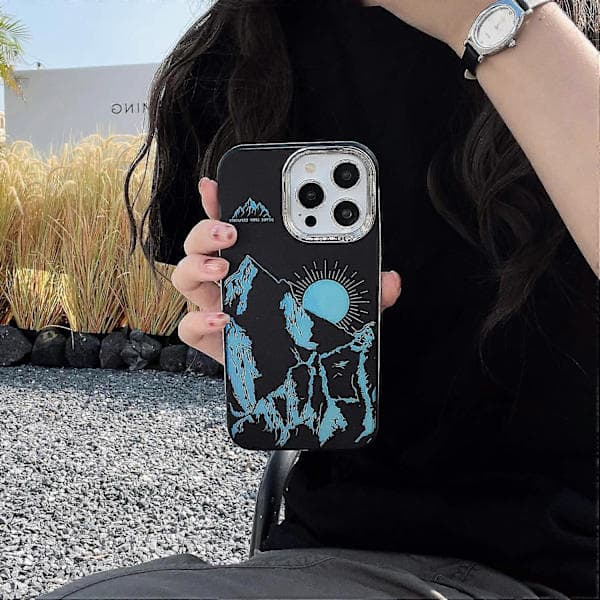 Etui til iPhone 13 Pro Max TPU+PC Galvanisering Aurora Mobiltelefonetui