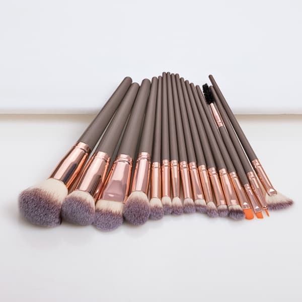 Makeupbørste Professionel 16 stk Makeupbørstesæt Makeup Toilettaske Børstesæt