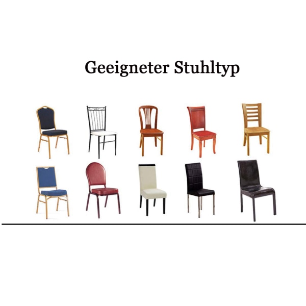 Stolskydd, set om 4 eller 6, elastiskt universellt stretch för