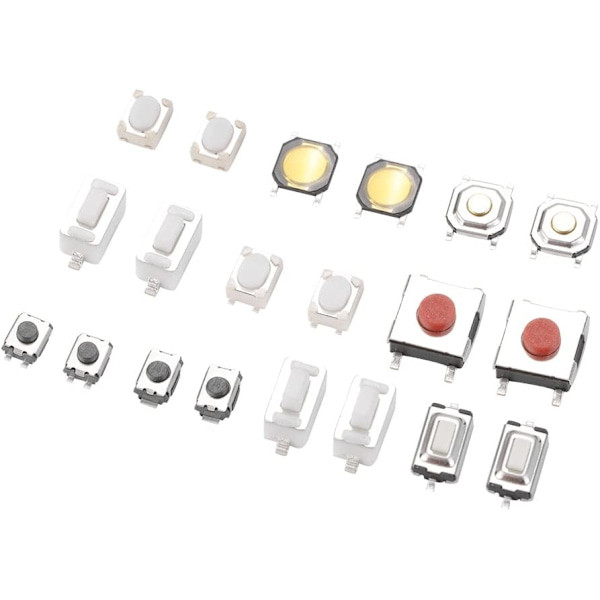 250 stk. Touch Push Button Mikro Momentary Switch Tact Assortment