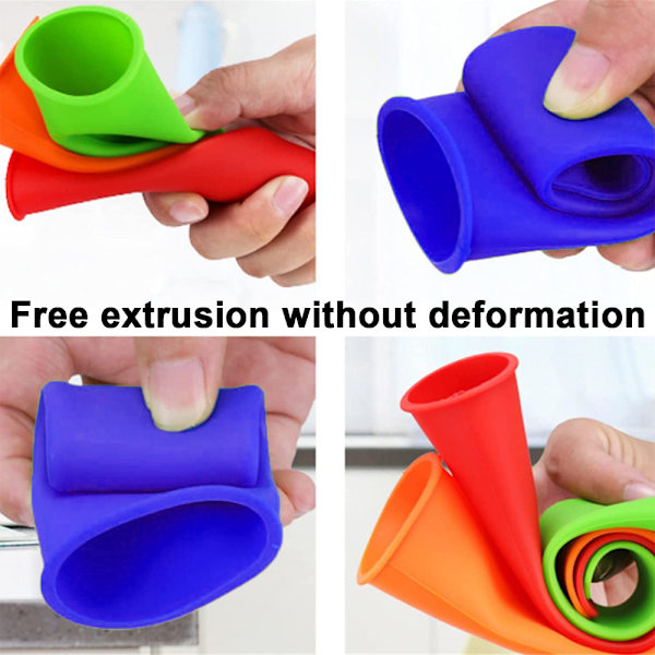 8-pak silikon ispinneformer ispinneform med lokk for baby,