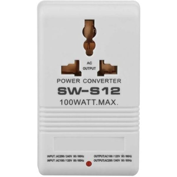 55-60HZ Adapterkonverter spænding 100W Transformator konverteringsforhøjer 100V 110V / 120V til 220V / 240V rejse
