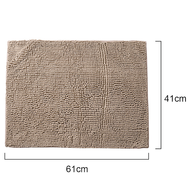 Supermjuk och absorberande fluffig badrumsmatta, maskin