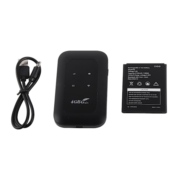4G WiFi-router med Micro SIM-kortslot, 150 Mbps, 8 brugere, 2100 mAh, mobil WiFi-hotspot til bærbar computer, telefon, computer, Asien