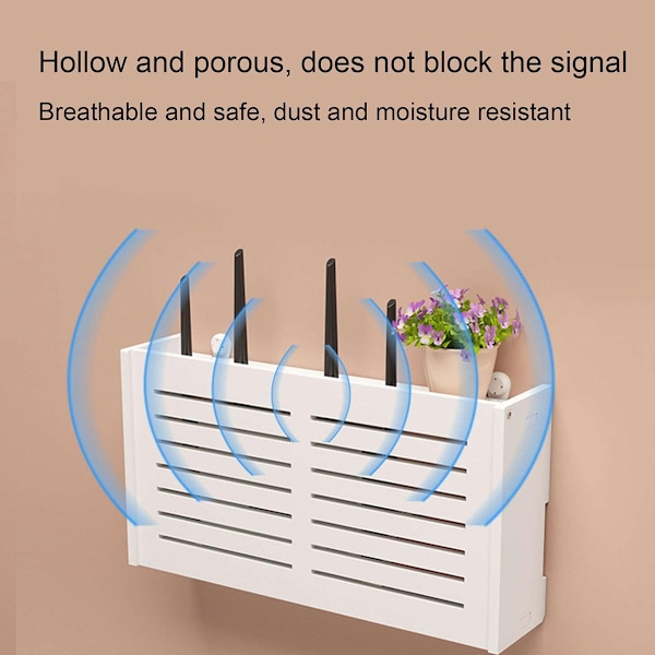 Wifi-reitittimen säilytyslaatikko seinälle kiinnitettävä datakaapelin lajitteluun