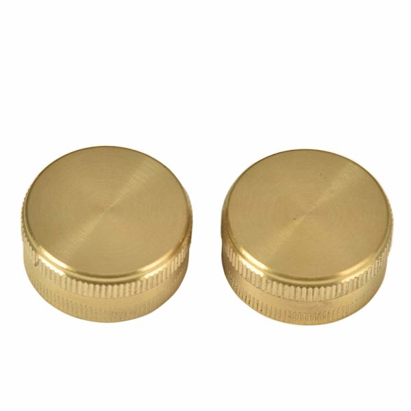 2-pakning 3/4\" messing hageslange endehetter med skiver