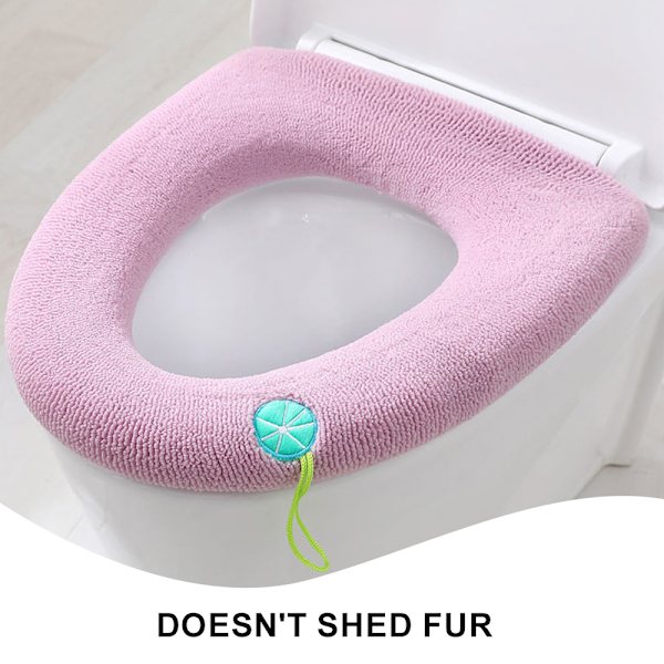 Pehmeä kylpyhuoneen paksu lämmin pehmustettu wc-istuin kahvalla