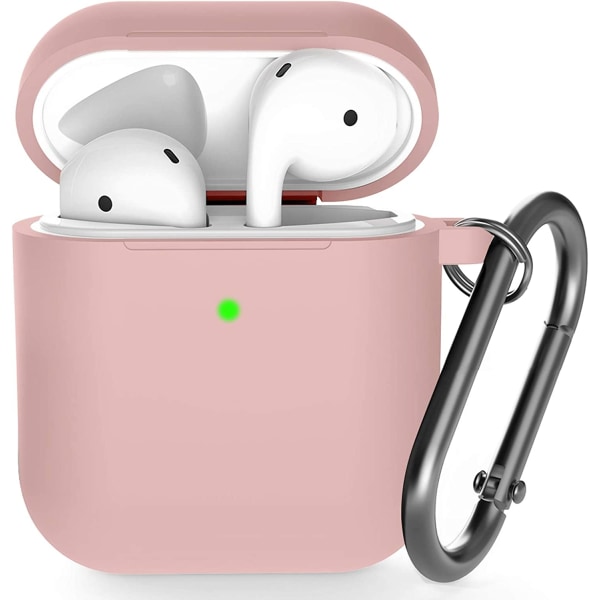 Airpods etui, Airpods silikone cover med nøglering,