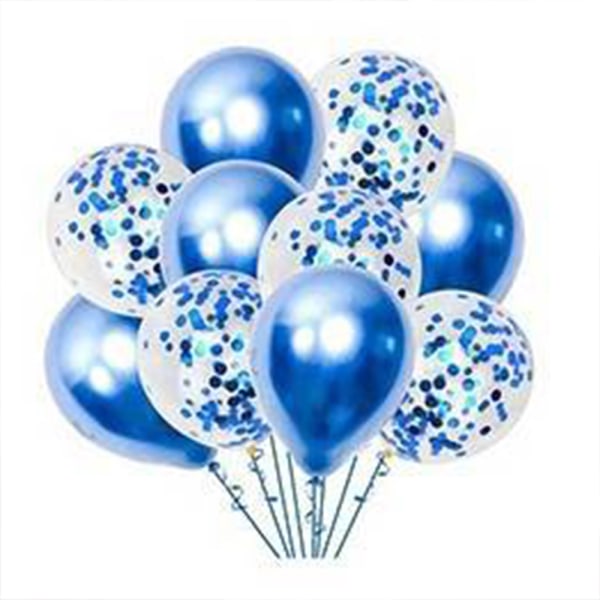 60 Stk Metall paljetter ballongsett Lateksballonger | Parti