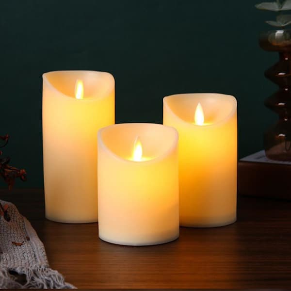 24 pcs Flickering LED Tealights with Remote Control and Battery Operation B