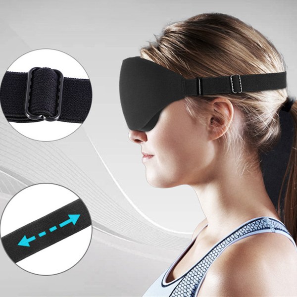 3D-varjostava silmänaamari, joka auttaa nukkumaan ja hengittävä, valmistettu