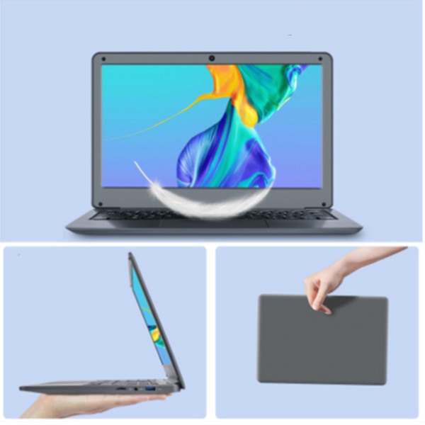 för Windows 11 Pro 11,6 tum HD Laptop Ultratunn för Intel Celeron N4020 Dual Core Processor 8GB RAM Laptop PC 100‑240V EU-kontakt 1TB