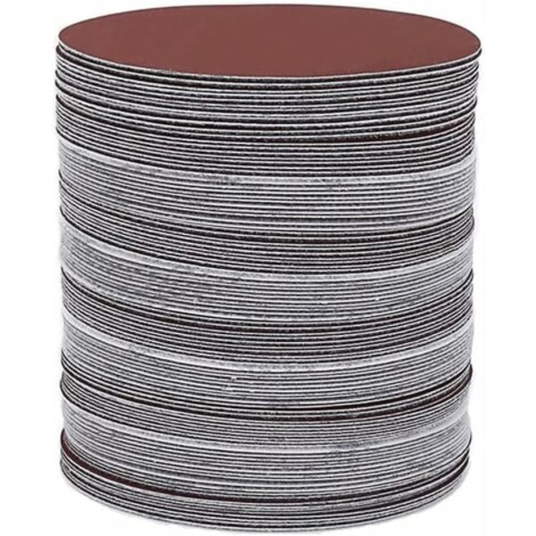 30 kpl 180 mm pyöreät hiomalevyt hiomakoneelle karkeudet 60/80/120/180/240/400 pyöreät hiomapaperit