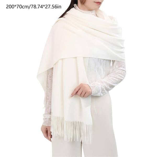 Dame Høst Vinter Skjerf Klassisk Dusk Stole Skjerf Varm Myk Lett Stor Teppe Wrap Sjal Skjerf kamel camel