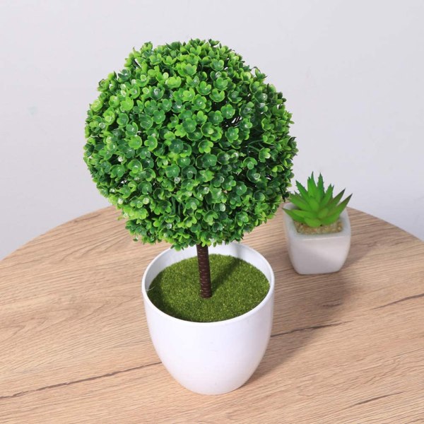 2-pack konstgjorda topiary-blomkrukor