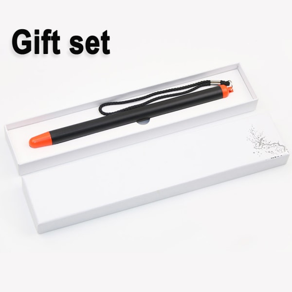 Teleskopisk lärarpekare, lärarpekare för klassrum, metallhandhållen utdragbar pekpinne förlängd längd 120 cm, handhållen presentatör whiteboardpekare (svart)