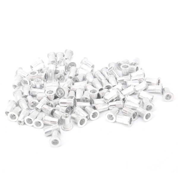 100 stk. Træknitter Mødre Aluminium Fladt Hoved Lodret Hardware Tilbehør WJ‑30045M5
