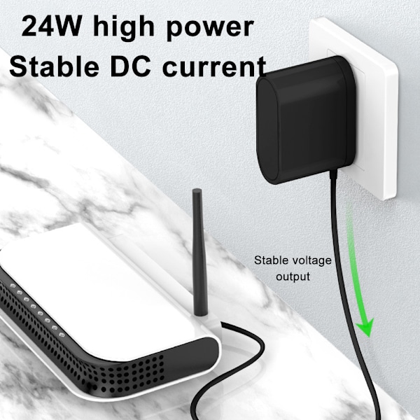 Hvid europæisk standard 122V2A strømadapter - lige 3,5*1,35