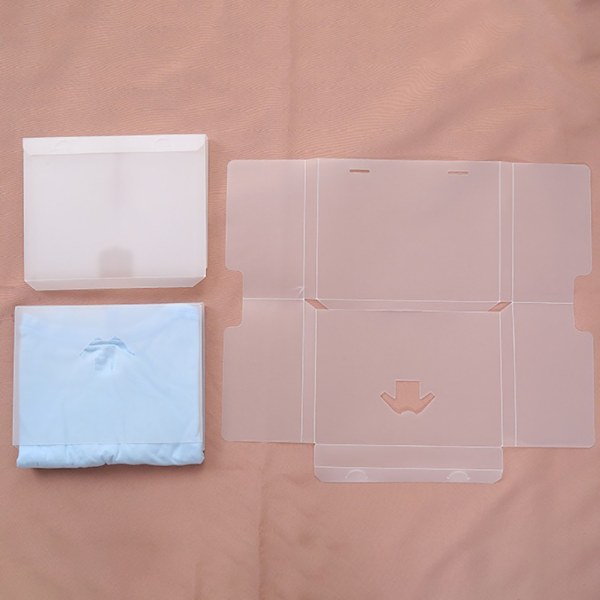 Genomskinliga presentförpackningar i plast för anpassningsbara förpackningar, premiumkvalitetsbehållare med rundade hörn för säkerhet, idealiska för modernt och säkert