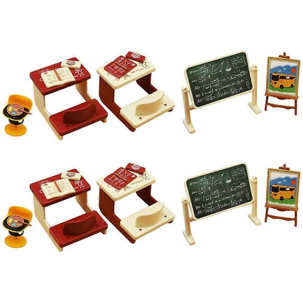 Minibordmodellsett for minihusdekorasjon 2 sett