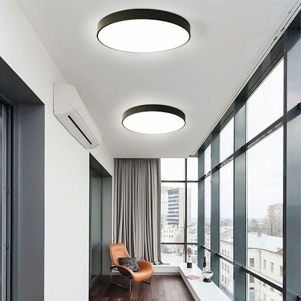 Taklampor för infälld montering för interiörer, energieffektiv LED med kallvitt ljus, hållbar finish, ultratunn design, enkel att installera