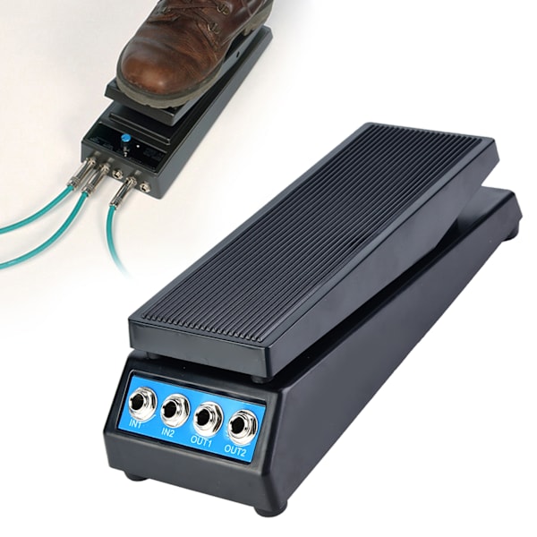 Daphon DF1511A Gitarr Stereo Volympedal DJ Gitarr Effektpedal Dubbel Ingång & Utgång