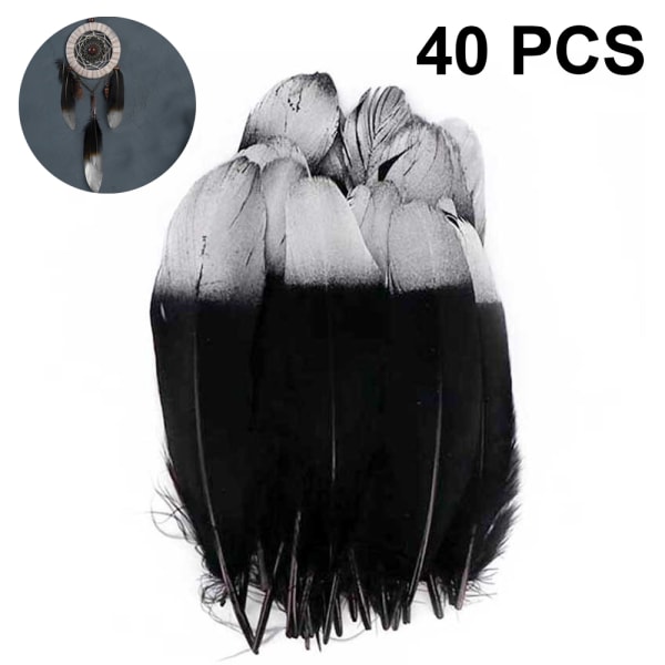 40 kpl 4 Style Natural Goose Feathers -vaatetarvikkeet