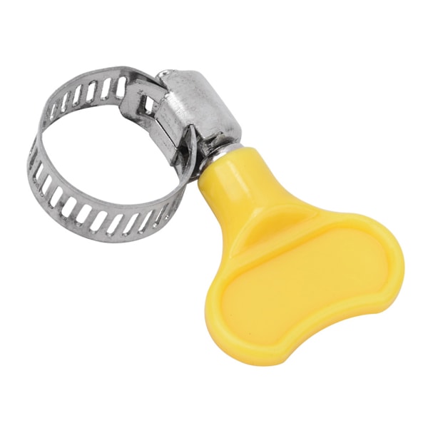 10 stk Rustfrit Stål Slangeklemmer med Plastikhåndtag Rørklemmer 9~16mm
