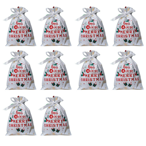 Julegavepose til gaver Plastik Goody Bag