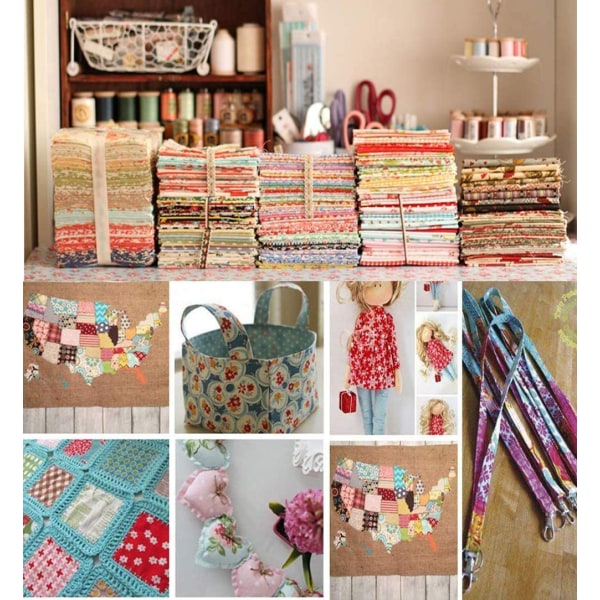 Bomullstygpaket Patchworktyger Bomullstyg DIY Handgjorda