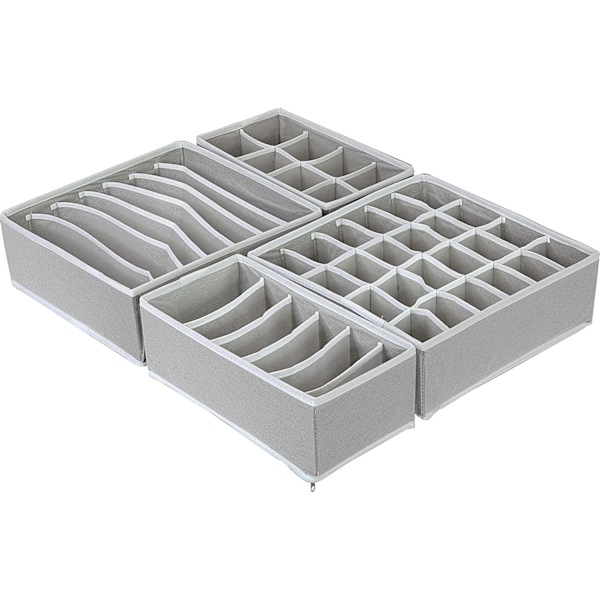 Simple Houseware -vaatekaapin alusvaatteiden järjestäjälaatikon jakaja