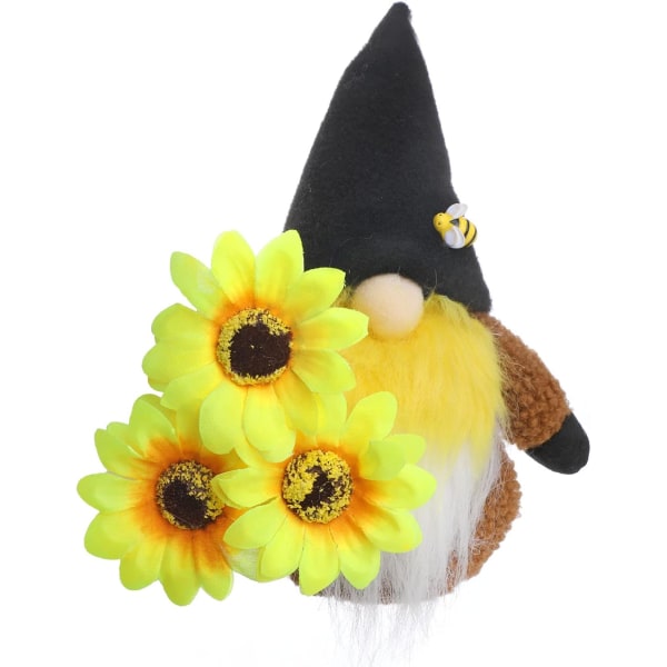 Bumble Bee Vår Sommar Plysch Tomte med Solros - Elf World