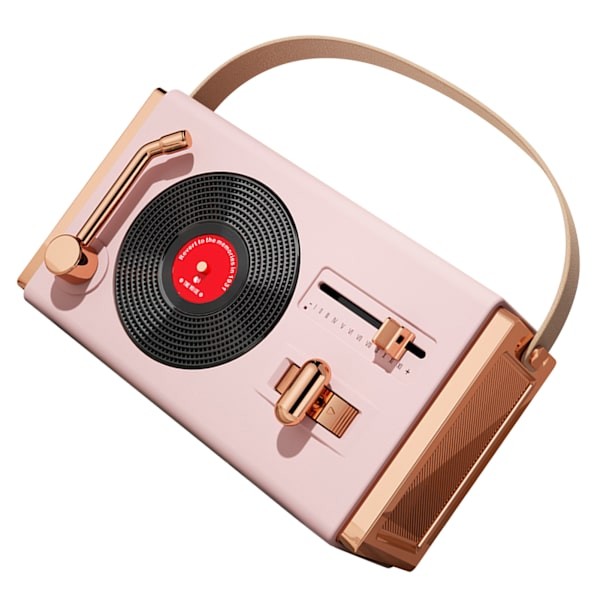 Rosa utomhus Bluetooth-högtalare bärbar dekorativ hög ljudkvalitet USB-minnen stöd retro Bluetooth-högtalare för vardagsrumskontor