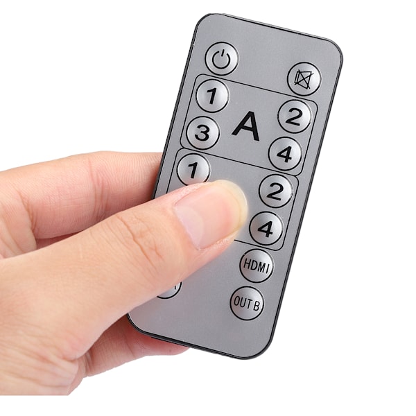 4x2 4K 60HZ HDR ARC Matrix Switcher Splitter Adapter med Fjärrkontroll (110-240V) UK