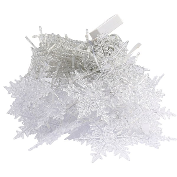 Festliga Snöflingelampor, Förhöj Din Dekor Med Våra Varmvita Snöflingelampor, Perfekta För Festligheter Inomhus Och Utomhus, 8 Lägen