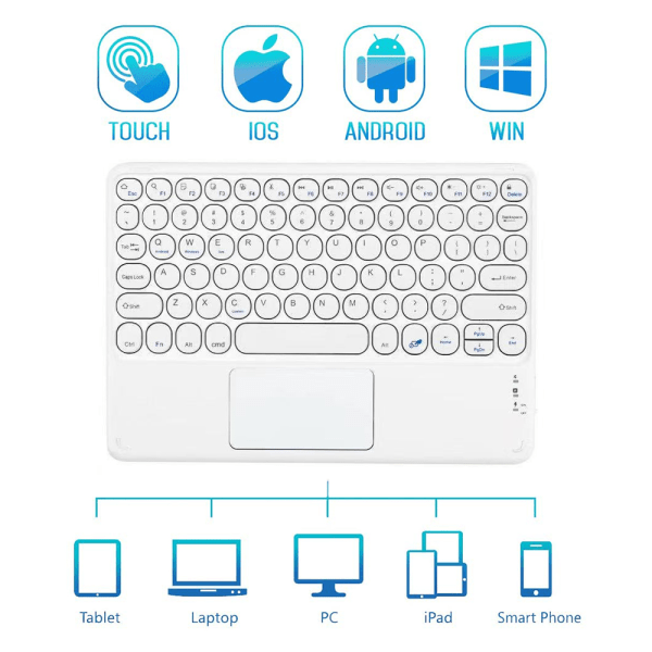 1 sæt Bluetooth-tastatur Bluetooth-mus med