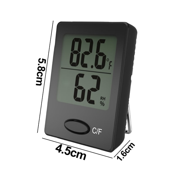 Digital trådløs termometer hygrometer, innendørs fuktighet