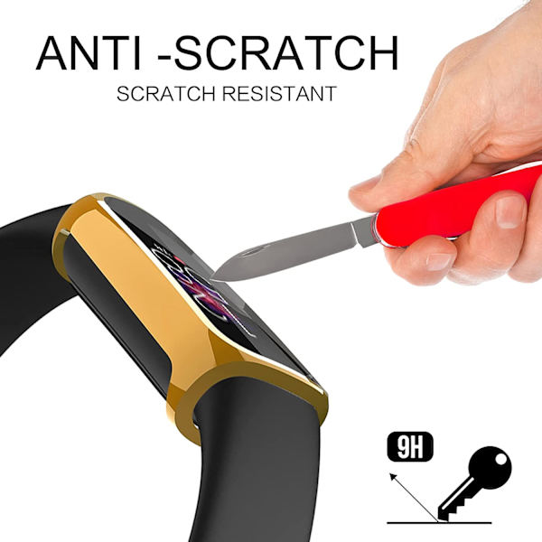[2-pack] case för Fitbit Luxe, tillbehör med full täckning