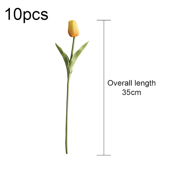 10 st PU konstgjorda tulpaner Real Touch konstgjorda blommor arrangemang
