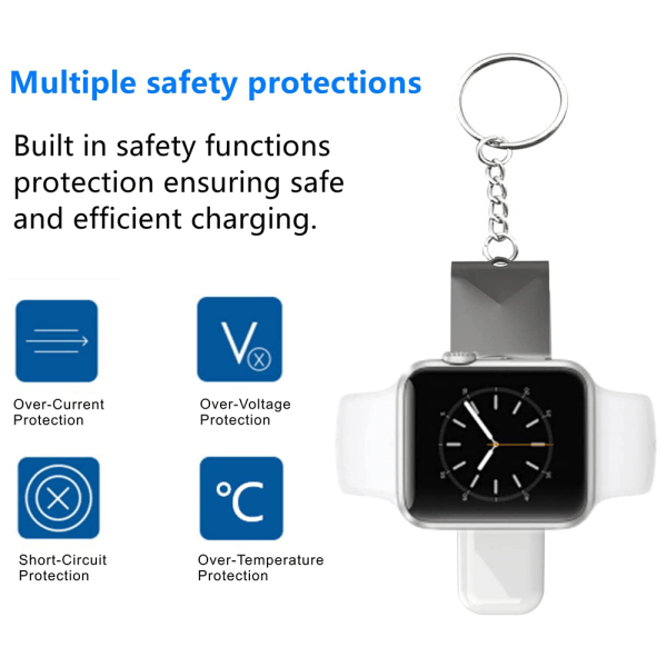 Bærbar Apple Watch-oplader, trådløs magnetisk rejseoplader