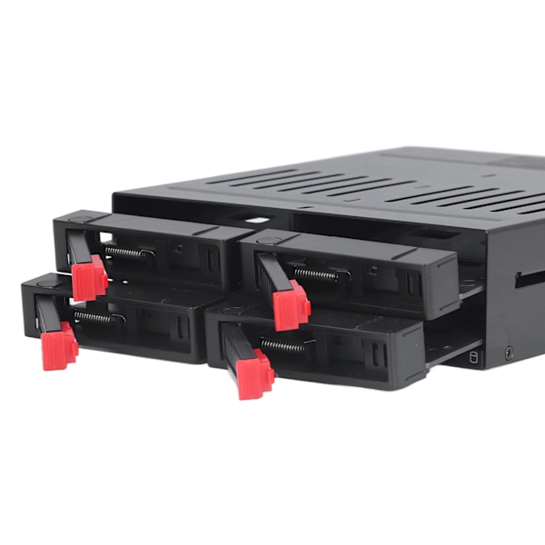 4 Bay HDD-bur med chassis 5,25 tommers stasjonsbrønn 2,5 tommers SATA mobilstativ Kompatibel 9,5 mm 12,5 mm tykke bunnharde disker SSD-er