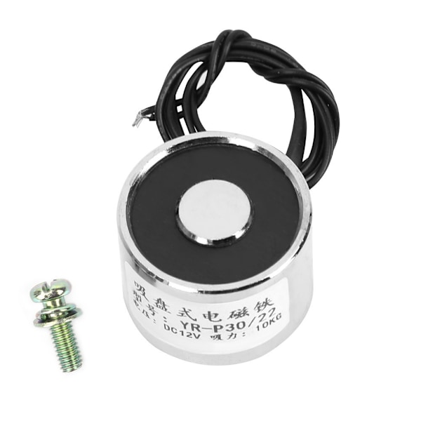 DC 12V/24V Rund Elektromagnet 10Kg/100N 30*22mm Solenoid Lyft Sugare (DC24V)