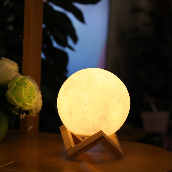 Moon Lamp Moon Night Light til børn Gave til kvinder Touch Control