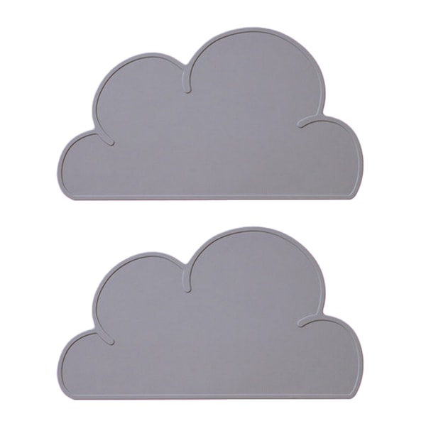 Barneplacematte - Silikon skyformet plassmatte sklisikker plassmatte