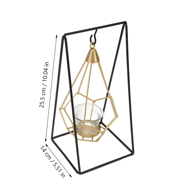 Tealight-ljusstakar Antik hängande geometriska Tealight-ljusstakar för heminredning