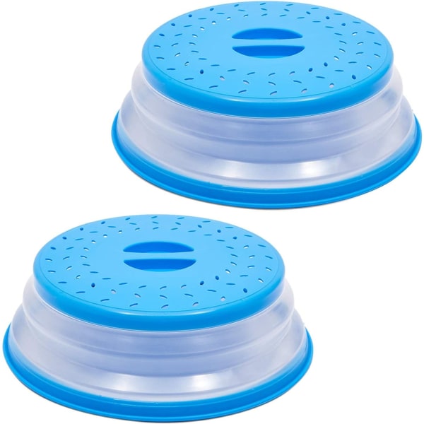 2 Pack Silicone Collapsible Microwave Plate Cover, Food