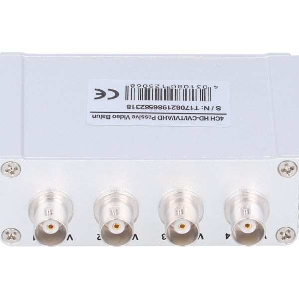 4CH AHD/CVI/TVI/CVBS Passiv Video Twisted Pair Transceiver 720P 1080P HD BNC RJ45 UTP Konverter til Balanceret Signal Balun
