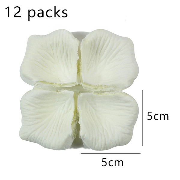 1200 st konstgjorda rosenblad, non-woven blomblad för