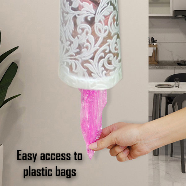Påshållare, väggmonterad plastpåshållare, stora matkassar